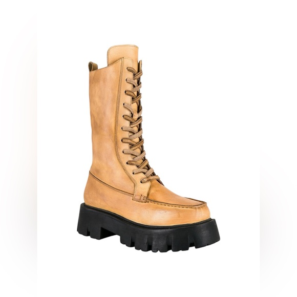 🆕 FREE PEOPLE | JONES LACE-UP BOOTS | MACADAMIA | SIZE: US 8 (EU 38.5) - Picture 2 of 12